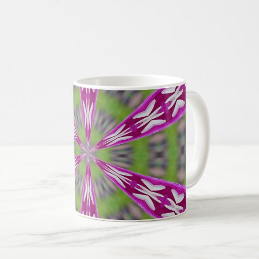 Dahlia Kaliediscope Kaffeetasse (VorderseiteRechts)