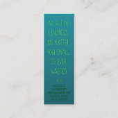 Dahlia Kindness Cards Mini Visitenkarte (Rückseite)