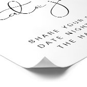 DAHLIA Lemon Citrus Datum Jar Datum Nacht Poster (Ecke)