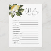 DAHLIA Lemon Citrus Frucht Wünsche für Kinderspiel Begleitkarte (Vorderseite)