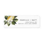 DAHLIA Lemon Citrus Fruchtsommer Rücksendeadresse (Vorne)