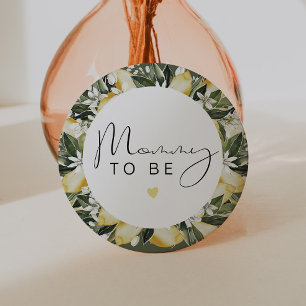 DAHLIA Lemon Citrus Fruit Summer Mommy zu sein Button