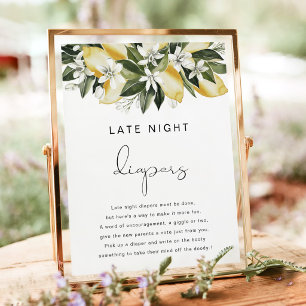 DAHLIA Lemon Late Night Windeln Spiel Poster