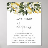 DAHLIA Lemon Spate Night Diapers Game Poster (Vorne)