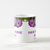 Dahlia Lila Lavender Lilac Floral Trauzeugin Kaffeetasse (Mittel)