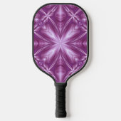 Dahlia Lila Milchweiße Wolken Abstraktes Muster Pickleball Schläger (Vorderseite)