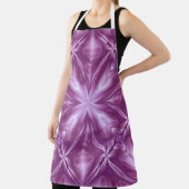 Dahlia Lila Milchweiße Wolken Abstraktes Muster Schürze (InSitu)