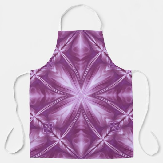 Dahlia Lila Milchweiße Wolken Abstraktes Muster Schürze (Vorderseite)