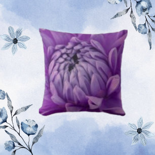 Dahlia Lilac Floral Lila Blume Kissen