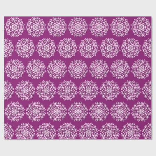 Dahlia Mandala Geschenkpapier (Flach)