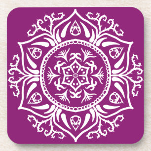 Dahlia Mandala Getränkeuntersetzer
