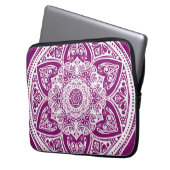 Dahlia Mandala Laptopschutzhülle (Vorderseite Links)