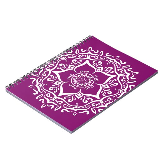 Dahlia Mandala Notizblock (Linke Seite)