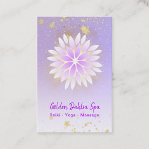 *~* Dahlia Mandala Pink Lavender Pastel AP2 Visitenkarte