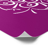 Dahlia Mandala Poster (Ecke)