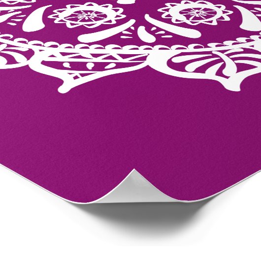 Dahlia Mandala Poster (Ecke)