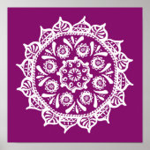 Dahlia Mandala Poster (Vorne)