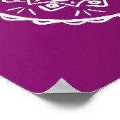 Dahlia Mandala Poster (Ecke)