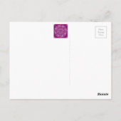 Dahlia Mandala Postkarte (Rückseite)
