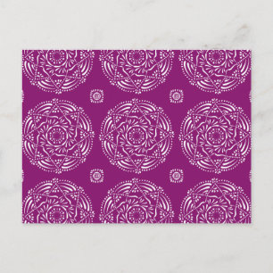 Dahlia Mandala Postkarte
