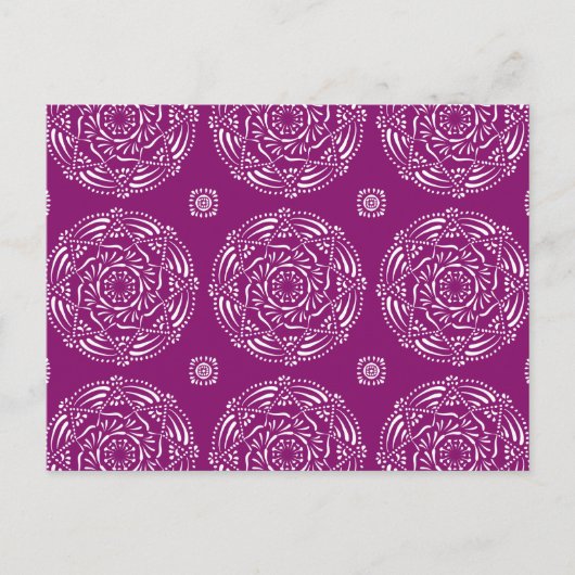 Dahlia Mandala Postkarte (Vorderseite)