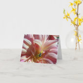 Dahlia mit Biene Karte (Gelbe Blume)