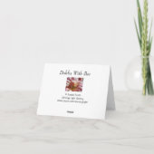 Dahlia mit Biene Karte (Rückseite)