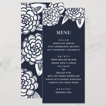 Dahlia. Moderne Hochzeit der Navy mit Blumen. Blau