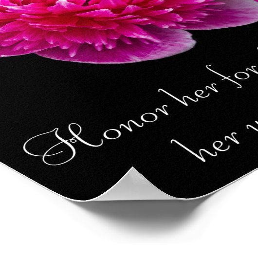 Dahlia Mother's Day Bible Vers Sprichwörter 31 Pos Poster (Ecke)