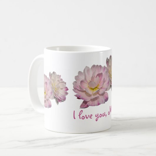 Dahlia-Muttertag Kaffeetasse (Vorderseite Links)