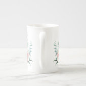 Dahlia Mystique Watercolor Bone China Tasse (Rückseite)