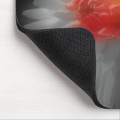 Dahlia Nah Up Blume Schwarz-weiß Mousepad (Ecke)