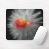 Dahlia Nah Up Blume Schwarz-weiß Mousepad (Mit Mouse)