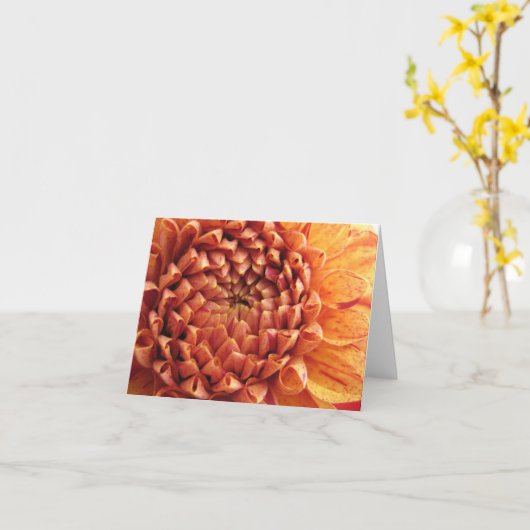 Dahlia - notecard karte (Gelbe Blume)