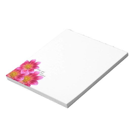 Dahlia Notepad Notizblock (Rotiert)