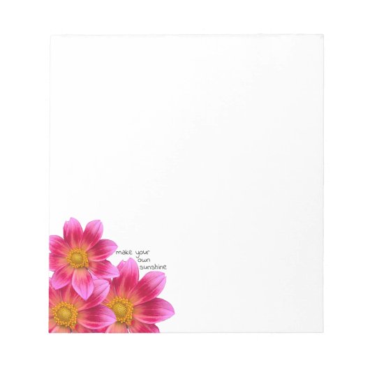 Dahlia Notepad Notizblock (Vorderseite)