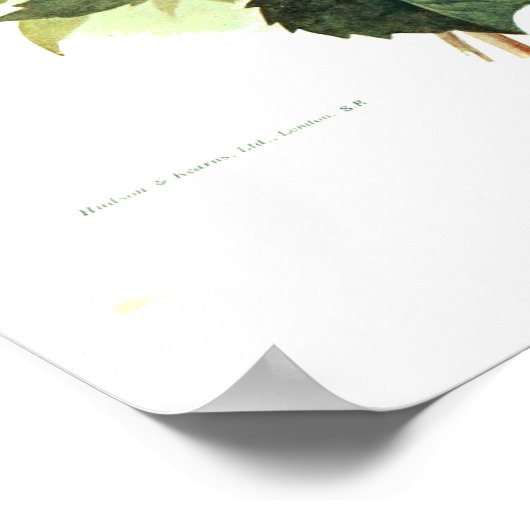 Dahlia 'Orange Fire King' Poster (Ecke)