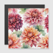 Dahlia Painting Magnetkarte (Vorne/Hinten)