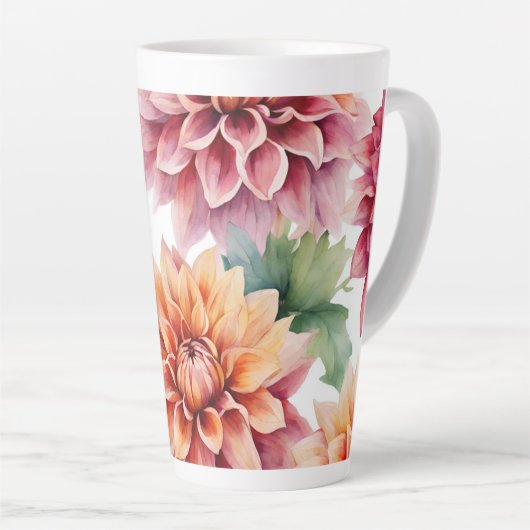 Dahlia Painting Milchtasse (Rechte Ecke)