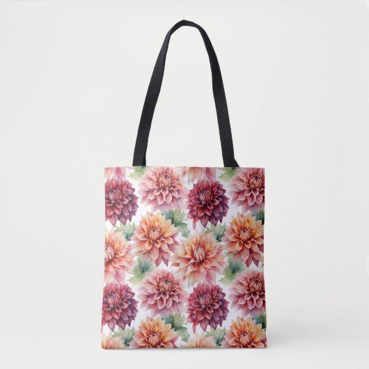 Dahlia Painting Tasche (Vorderseite)