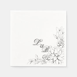 Dahlia Party Napkins Serviette