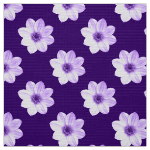 Dahlia Pattern - Lila Stoff