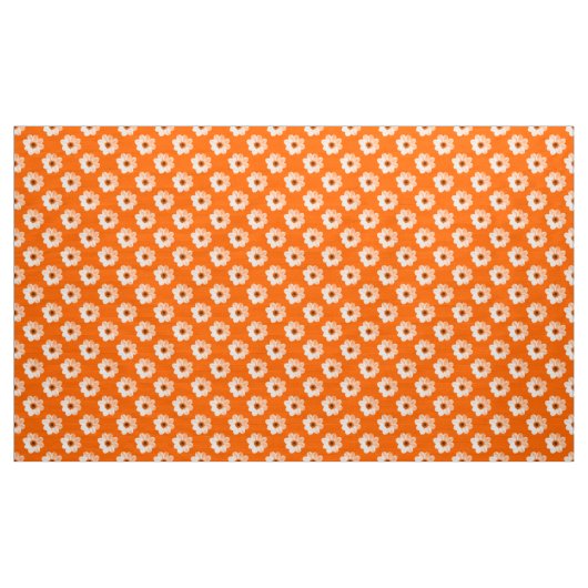 Dahlia Pattern - Orange Stoff (Yard (91,4 cm))