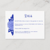 Dahlia Personalisiert Wedding Details Enclosure Ca Begleitkarte (Vorderseite)