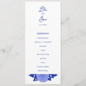 Dahlia Personalisiert Wedding Program Programm (Vorderseite)