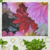 Dahlia Petals Geschirrtuch (Gefaltet)