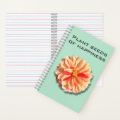Dahlia Pflanze Seeds of Happiness Notebook Notizblock (Innen)