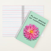 Dahlia Pflanze Seeds of Happiness Notebook Notizblock (Innen)