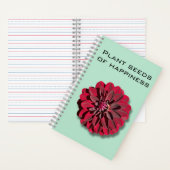 Dahlia Pflanze Seeds of Happiness Notebook Notizblock (Innen)