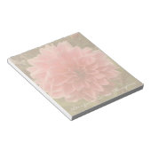 Dahlia Pink Blume Notizblock (angewinkelt)
